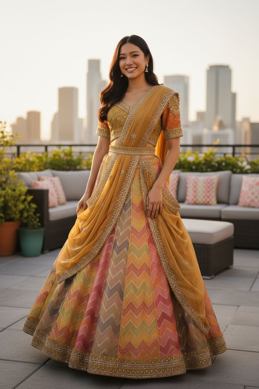 Multicolor Lehenga 