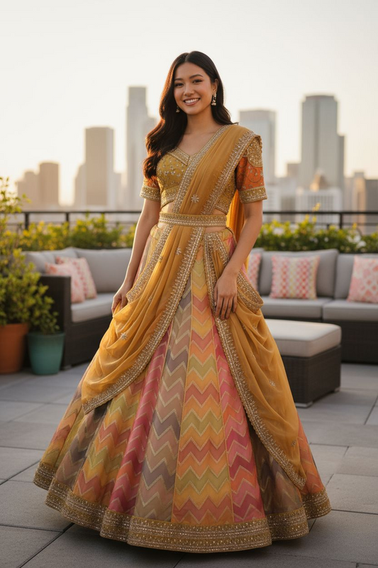 Multicolor Lehenga 
